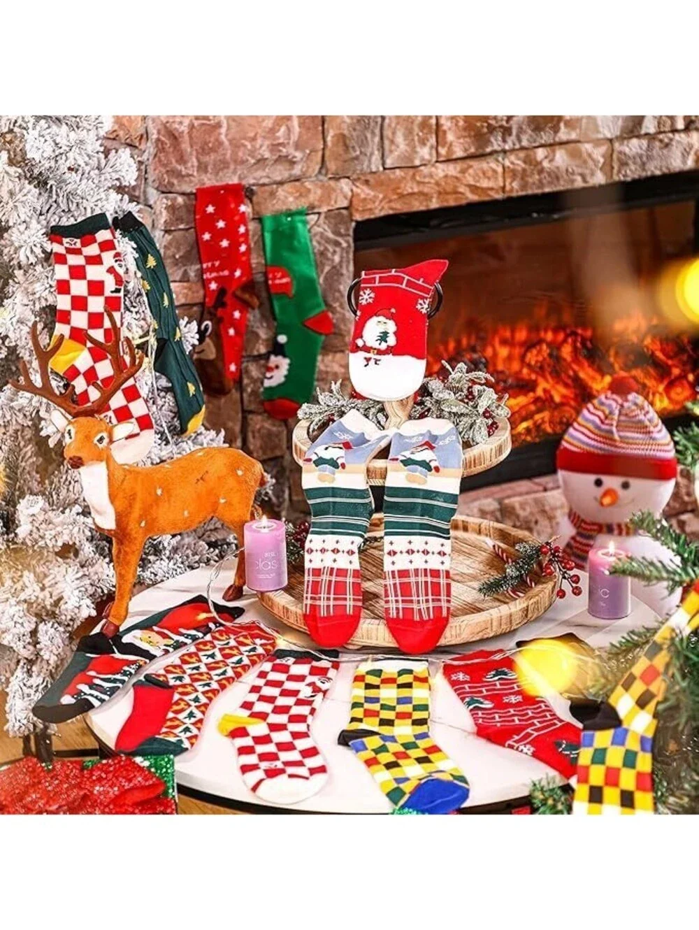12 Days SOCKS Pocket CHRISTMAS Advert Calendar, Xmas Socks
